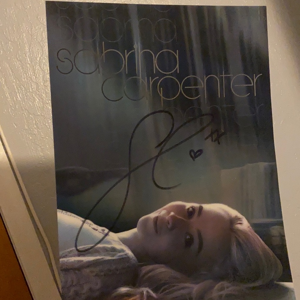 Signed Sabrina Carpenter Poster